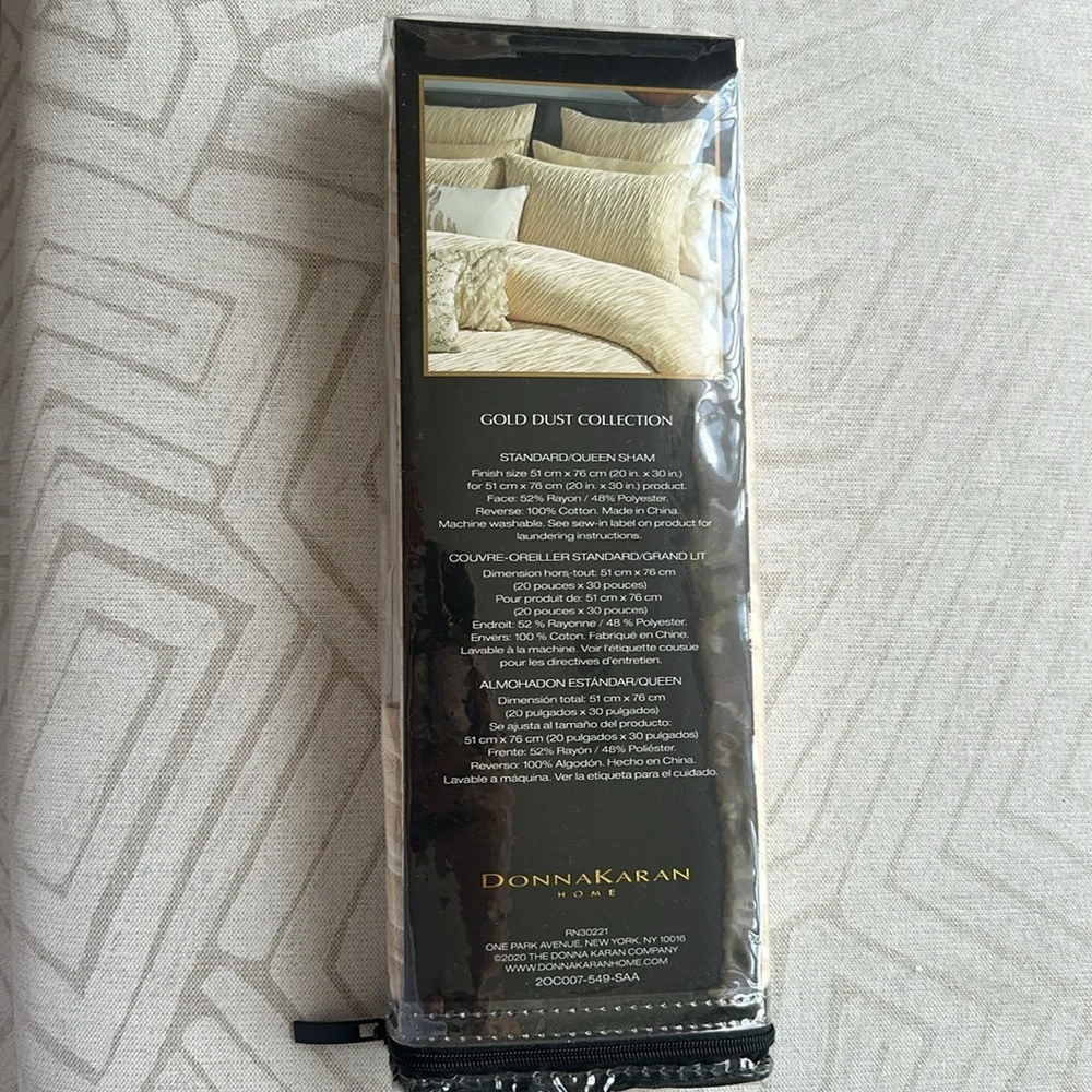 Donna Karan Home Gold Dust Standard/Queen Sham